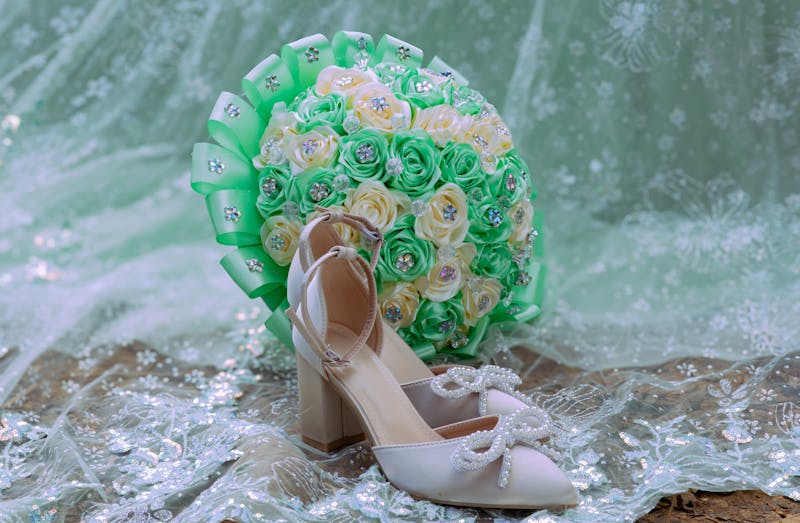 Bouquet de mariée blanc élégant